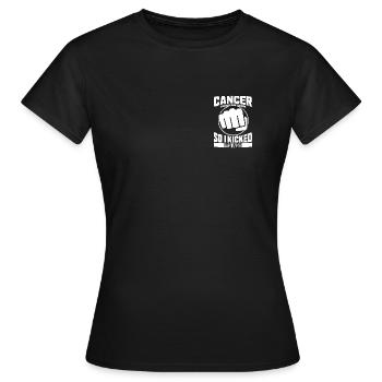 Brustkrebs Pink Ribbon Schleife Krebs - Frauen T-Shirt - Schwarz - Vorne - AI Model Female 172 dark (172cm)