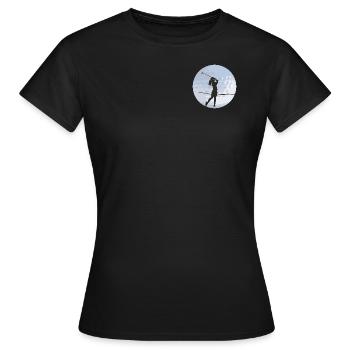 Motiv Golf dein Sport - Frauen T-Shirt - Schwarz - Vorne - AI Model Female 172 dark (172cm)