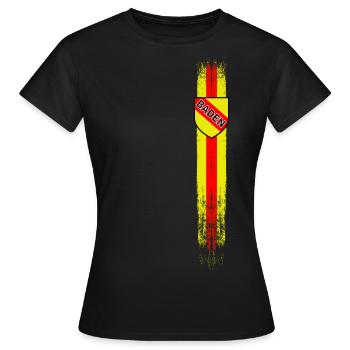 Baden Streifen vintage - Frauen T-Shirt - Schwarz - Vorne - AI Model Female 172 dark (172cm)