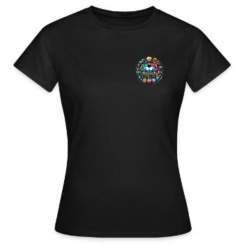 Thème Gym & Fitness - T-shirt Femme - noir - Devant - AI Model Female 172 dark (172cm)