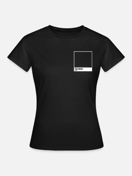 Black Techno Image Photo - Women's T-Shirt - black