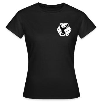 B-Boy Breakdance Street Art Tänzer Breakdancer - Frauen T-Shirt - Schwarz - Vorne - AI Model Female 172 dark (172cm)