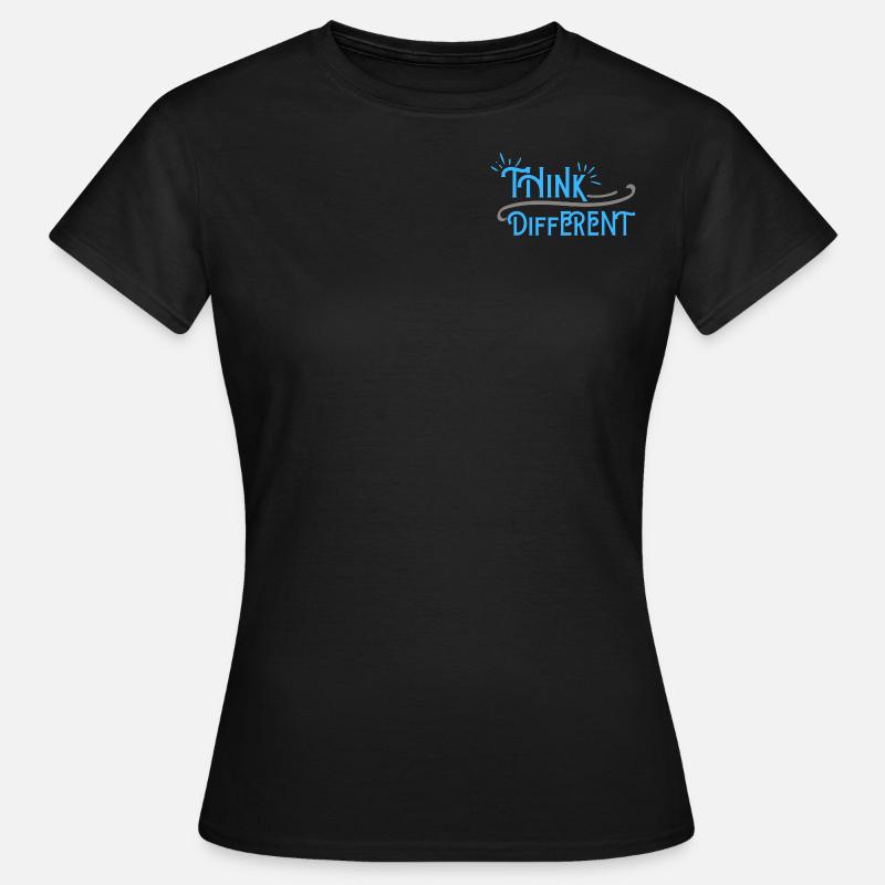 Think Differnet Blue Grey Design - Women's T-Shirt - black