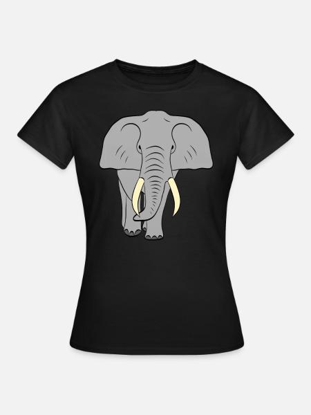 elephant - Women's T-Shirt - black