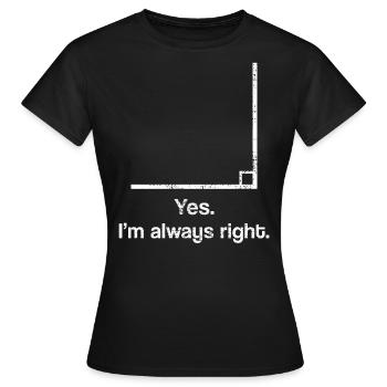 Cours de mathématiques avancé - T-shirt Femme - noir - Devant - AI Model Female 172 dark (172cm)