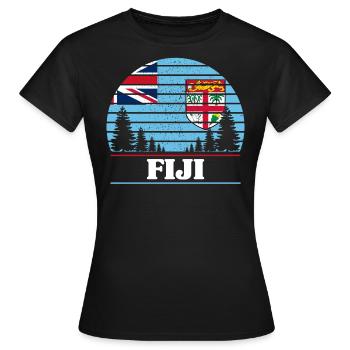 Fiji - Women's T-Shirt - black - Front - AI Model Female 172 dark (172cm)