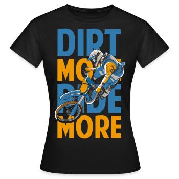 Dirtbike Motorradfahrer Bike Motor Race - Frauen T-Shirt - Schwarz - Vorne - AI Model Female 172 dark (172cm)