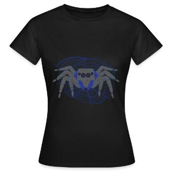 Spinnenliebhaber Spinnenflüsterer Arachnid Tarantu - Frauen T-Shirt - Schwarz - Vorne - AI Model Female 172 dark (172cm)