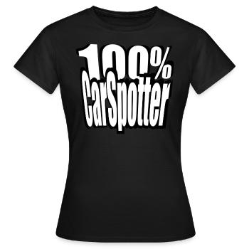 CarSpotter #car #carspotter Accessory T-Shirt - Women's T-Shirt - black - Front - AI Model Female 172 dark (172cm)