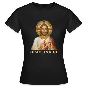 Jezus we mnie Jezus w religii - Koszulka damska - czarny - Przód - AI Model Female 172 dark (172cm)