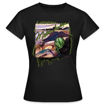 "Meloncholia" - Frauen T-Shirt - Schwarz - Vorne - AI Model Female 172 dark (172cm)