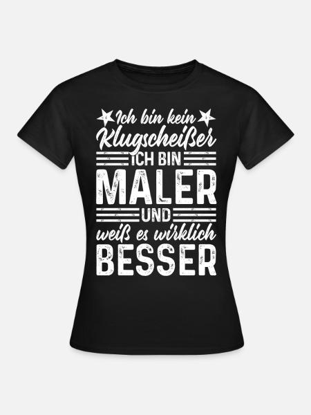 Maler - Frauen T-Shirt - Schwarz