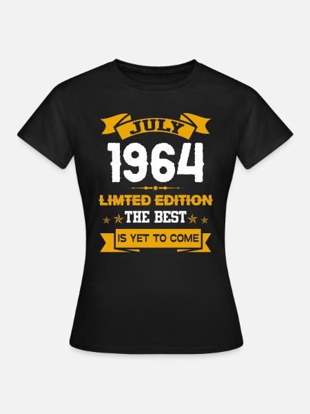 Juillet 1964 Cadeau d’anniversaire - T-shirt Femme - noir
