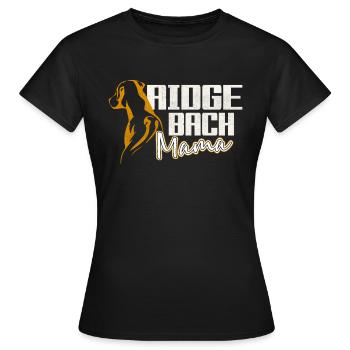 Rhodesian Ridgeback Mama - T-shirt Femme - noir - Devant - AI Model Female 172 dark (172cm)