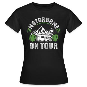 Wohnmobil auf Tour - Frauen T-Shirt - Schwarz - Vorne - AI Model Female 172 dark (172cm)