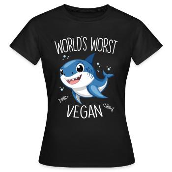 Le pire végétalien du monde - T-shirt Femme - noir - Devant - AI Model Female 172 dark (172cm)