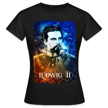König Ludwig Epic Edition - Frauen T-Shirt - Schwarz - Vorne - AI Model Female 172 dark (172cm)