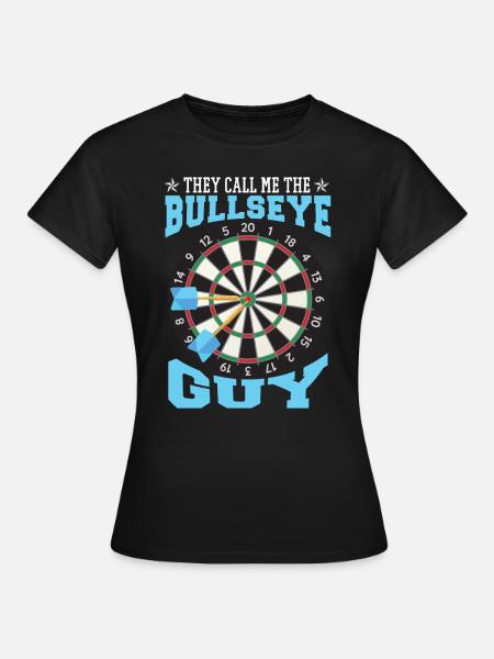 Bullseye Guy Darts - Frauen T-Shirt - Schwarz