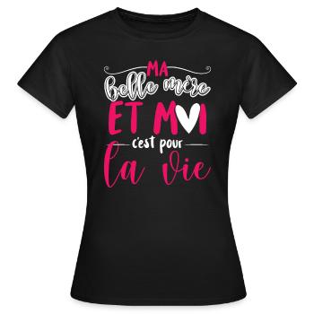 Belle Maman Belle-Fille - T-shirt Femme - noir - Devant - AI Model Female 172 dark (172cm)