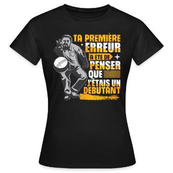 Petanque - Women's T-Shirt - black - Front - AI Model Female 172 dark (172cm)