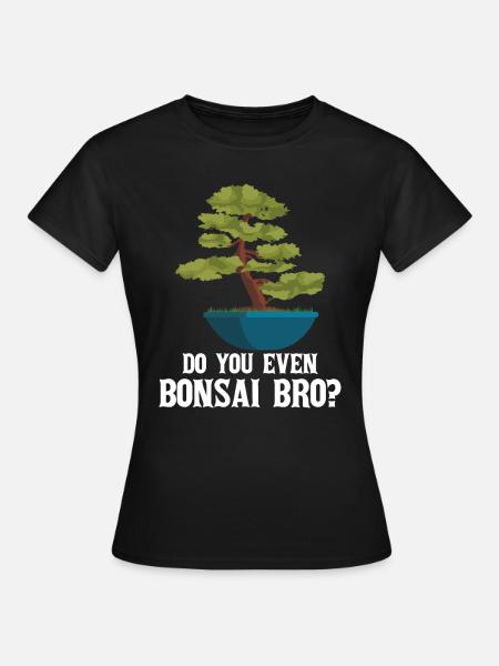 Bonsai Baum - Frauen T-Shirt - Schwarz