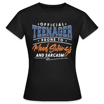 Lustiger Teen 13. Geburtstag Teen Teenager - Frauen T-Shirt - Schwarz - Vorne - AI Model Female 172 dark (172cm)