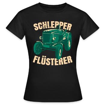 Schlepper Flüsterer - Frauen T-Shirt - Schwarz - Vorne - AI Model Female 172 dark (172cm)