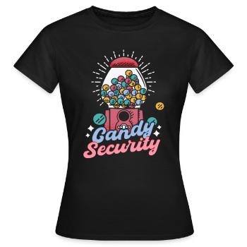 Bonbons de sécurité des bonbons - T-shirt Femme - noir - Devant - AI Model Female 172 dark (172cm)