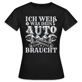 Lustiges KFZ Mechaniker Mechatroniker - Frauen T-Shirt - Schwarz - Vorne - AI Model Female 172 dark (172cm)