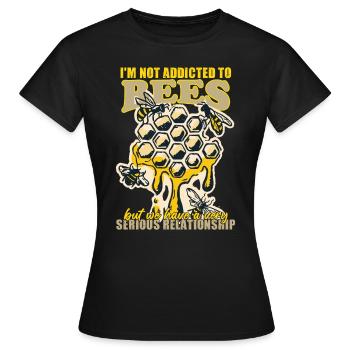 Imkerei Nektar Honig Imkerei Wabe - Frauen T-Shirt - Schwarz - Vorne - AI Model Female 172 dark (172cm)