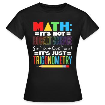 Mathelehrer - Frauen T-Shirt - Schwarz - Vorne - AI Model Female 172 dark (172cm)