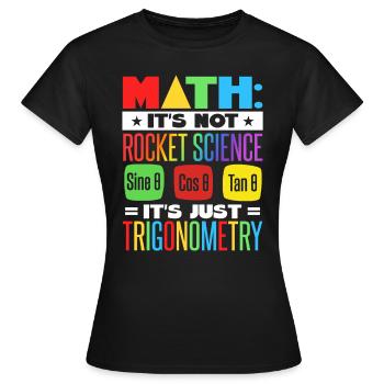 Mathelehrer - Frauen T-Shirt - Schwarz - Vorne - AI Model Female 172 dark (172cm)