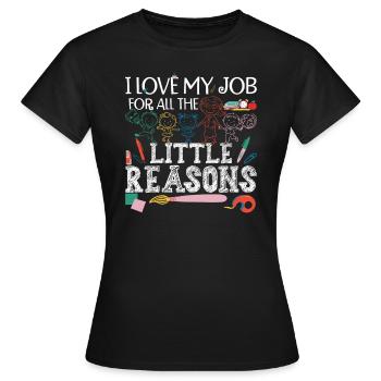 Garde d’enfants Enseignante Enseignante en garderie - T-shirt Femme - noir - Devant - AI Model Female 172 dark (172cm)