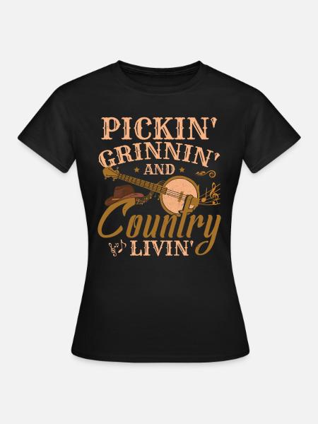 Country-Musik - Frauen T-Shirt - Schwarz