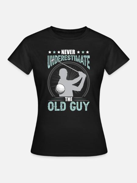 Divertente Golf Lover Men Golf - Dame-T-shirt - sort