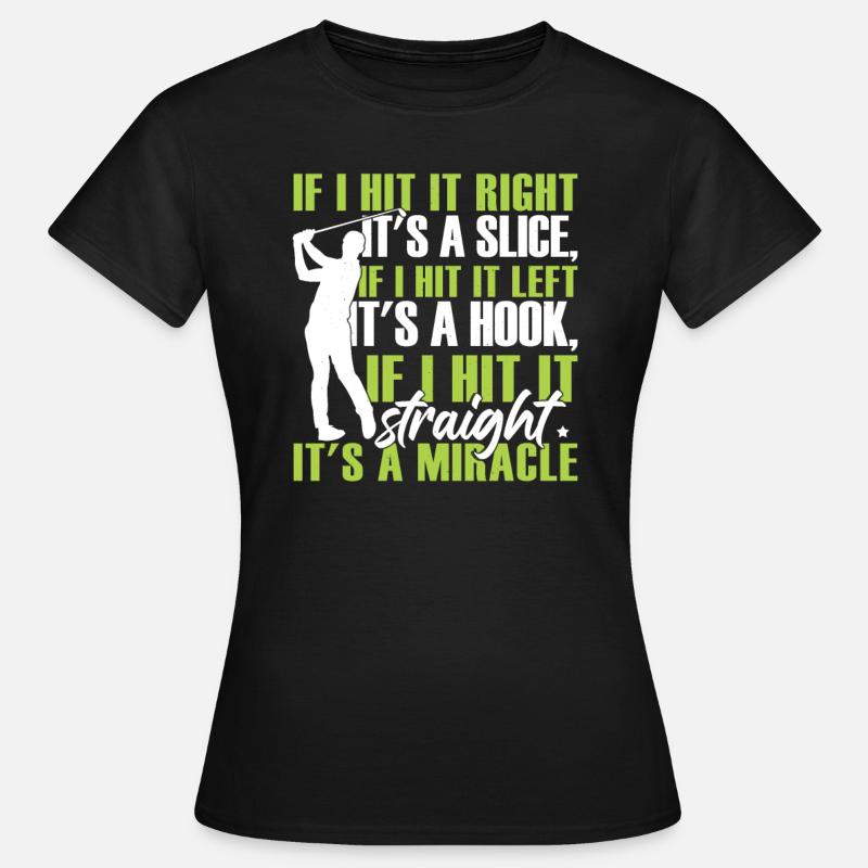 Funny Golfing Golf Player - Women's T-Shirt - black
