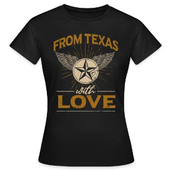 Lone Star Texas - Frauen T-Shirt - Schwarz - Vorne - AI Model Female 172 dark (172cm)