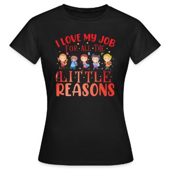 Daycare Teacher - Women's T-Shirt - black - Front - AI Model Female 172 dark (172cm)