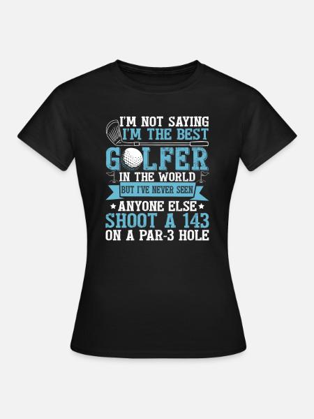 Grappige Golf Golfen Grap - Vrouwen T-shirt - zwart