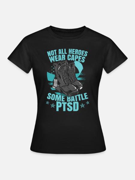 Einige Kampf-PTBS - Frauen T-Shirt - Schwarz