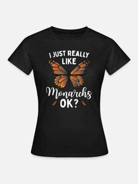 Zitat von Monarch Lover - Frauen T-Shirt - Schwarz