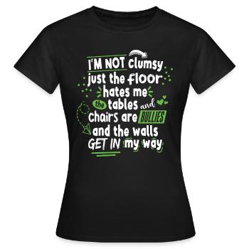 Maladroit - T-shirt Femme - noir - Devant - AI Model Female 172 dark (172cm)
