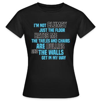 Männer Tollpatschige Leute - Frauen T-Shirt - Schwarz - Vorne - AI Model Female 172 dark (172cm)