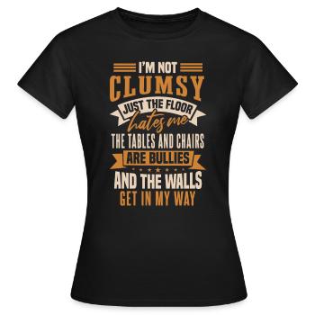 Funny Sarcasm Quotes Gag - Women's T-Shirt - black - Front - AI Model Female 172 dark (172cm)