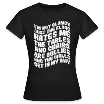 Cadeau maladroit - T-shirt Femme - noir - Devant - AI Model Female 172 dark (172cm)