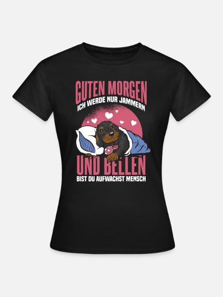 Dackel - Frauen T-Shirt - Schwarz