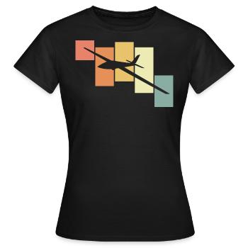 Modellflug - Frauen T-Shirt - Schwarz - Vorne - AI Model Female 172 dark (172cm)