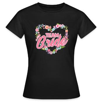 Équipe mariée - T-shirt Femme - noir - Devant - AI Model Female 172 dark (172cm)