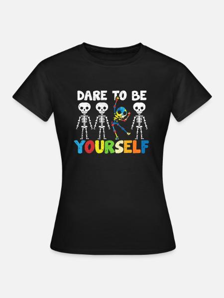autismo - Camiseta mujer - negro