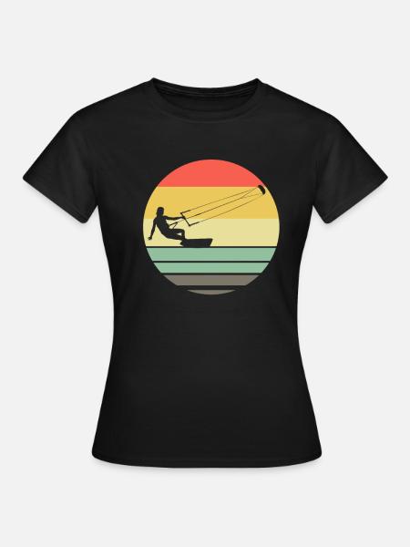 Kiteboard - T-shirt dam - svart